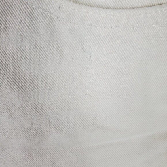 Free People Runaway Slouch Denim Cutoffs Button Fly Cream Size 24 Festival - Picture 11 of 16